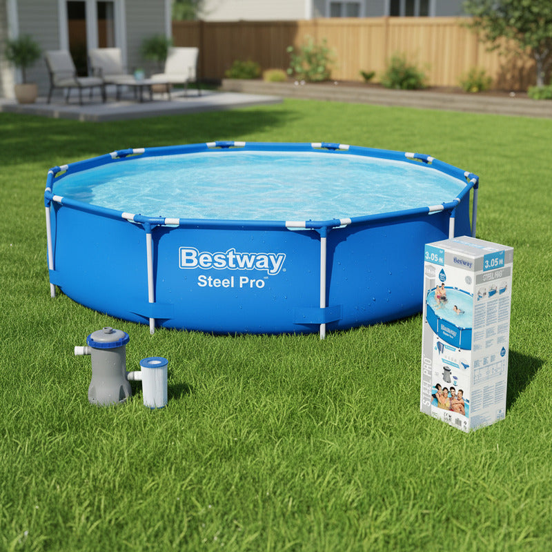 Piscina Bestway 3.05m X 0.76cm Con Bomba, Filtro 4678l