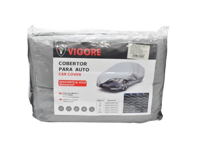 Lona cubre auto talle S 400 x 160 x 120 cm. Vigore